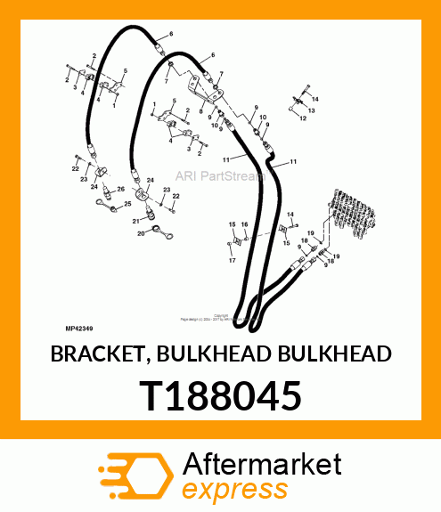 BRACKET, BULKHEAD BULKHEAD T188045