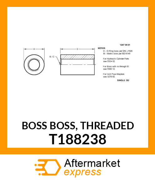 BOSS BOSS, THREADED T188238