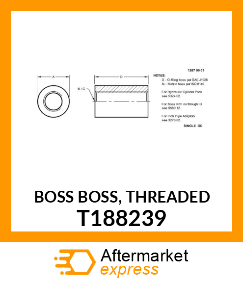 BOSS BOSS, THREADED T188239