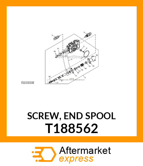 SCREW, END SPOOL T188562