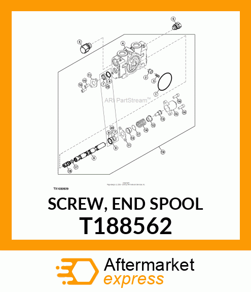 SCREW, END SPOOL T188562