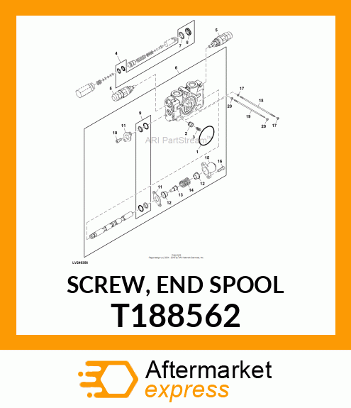 SCREW, END SPOOL T188562