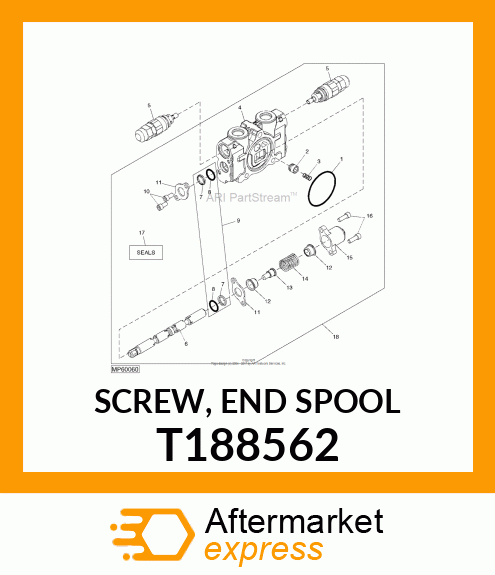 SCREW, END SPOOL T188562