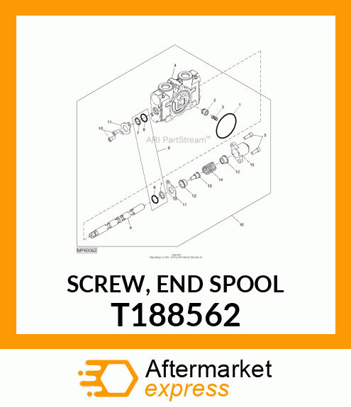 SCREW, END SPOOL T188562