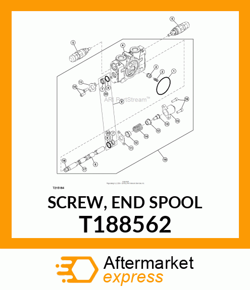 SCREW, END SPOOL T188562