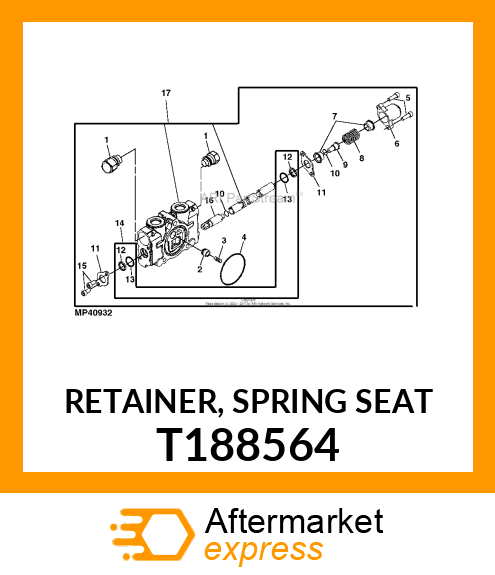 RETAINER, SPRING SEAT T188564