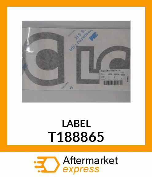 LABEL, SERIES330CLC T188865