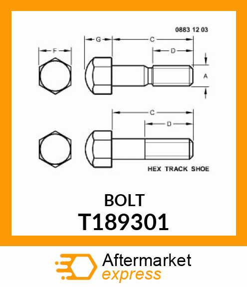 MASTER TRACK BOLT, MASTER BOLT LONG T189301