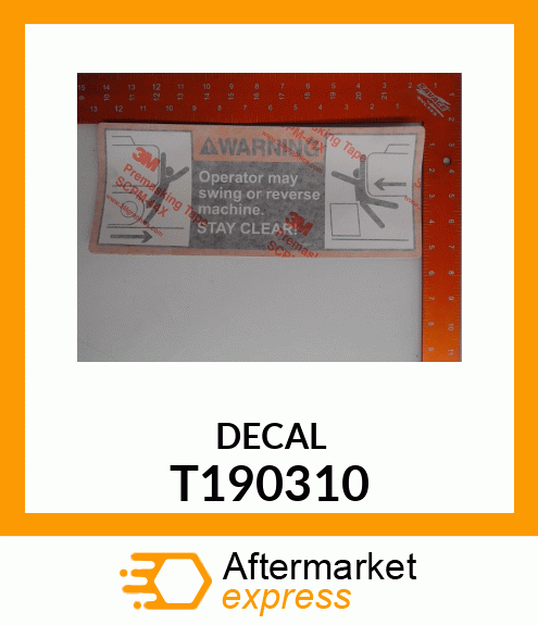 DECAL, WARNING T190310