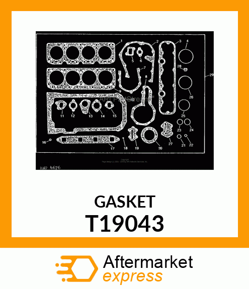 GASKET ,FILTER BASE T19043
