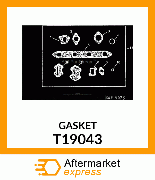 GASKET ,FILTER BASE T19043