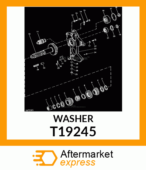 WASHER, THRUST T19245