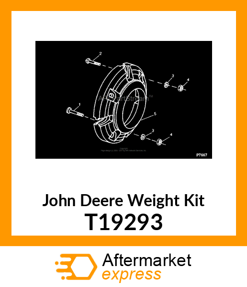 WEIGHT, REAR WHEEL T19293