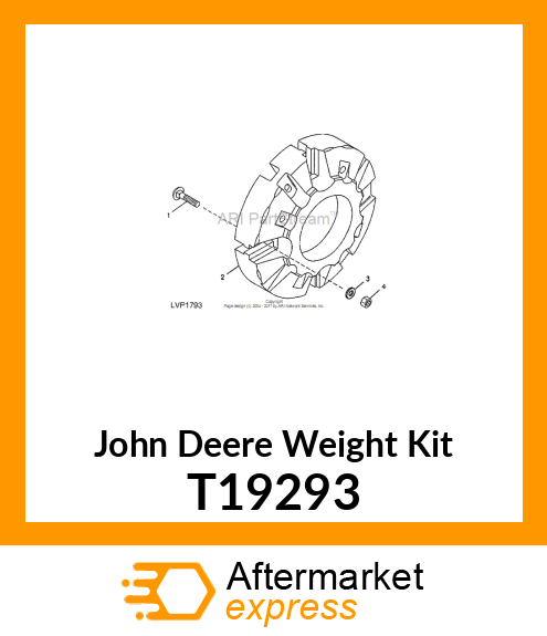 WEIGHT, REAR WHEEL T19293