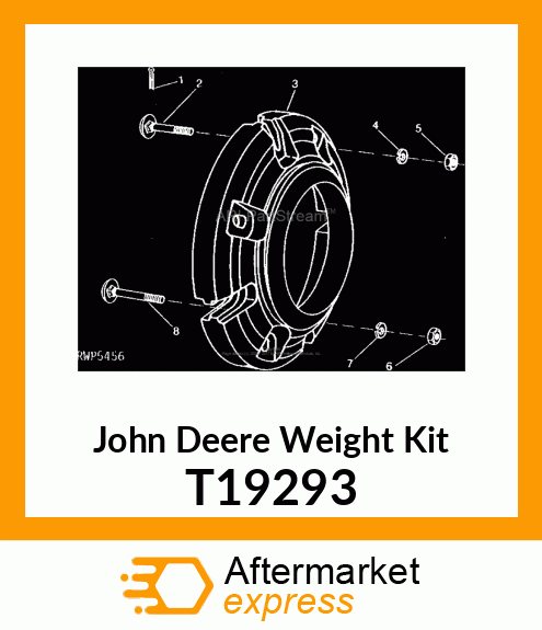 WEIGHT, REAR WHEEL T19293