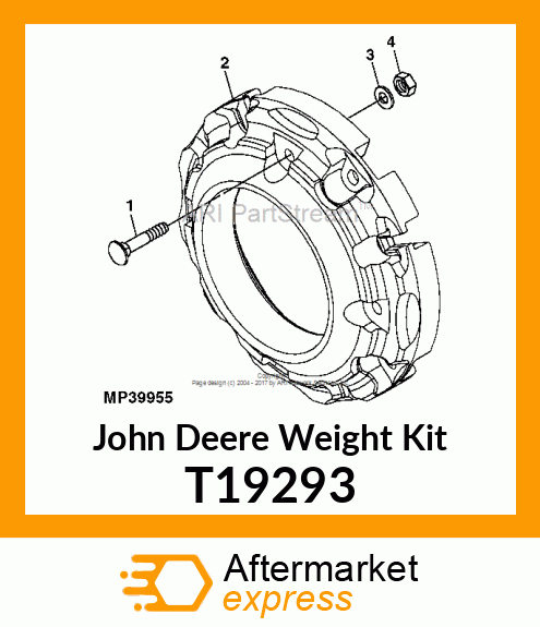 WEIGHT, REAR WHEEL T19293