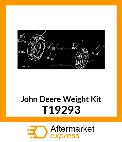 WEIGHT, REAR WHEEL T19293