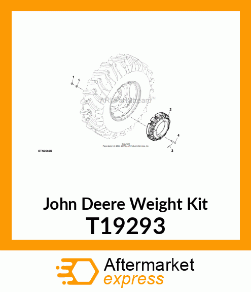 WEIGHT, REAR WHEEL T19293