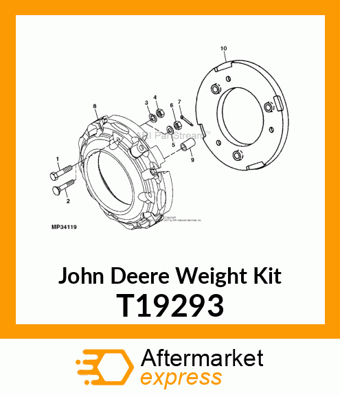 WEIGHT, REAR WHEEL T19293