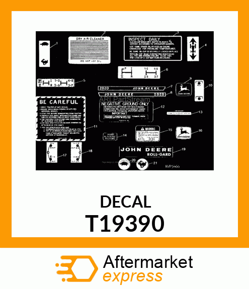 DECALCOMANIA,AIR CLEANER T19390