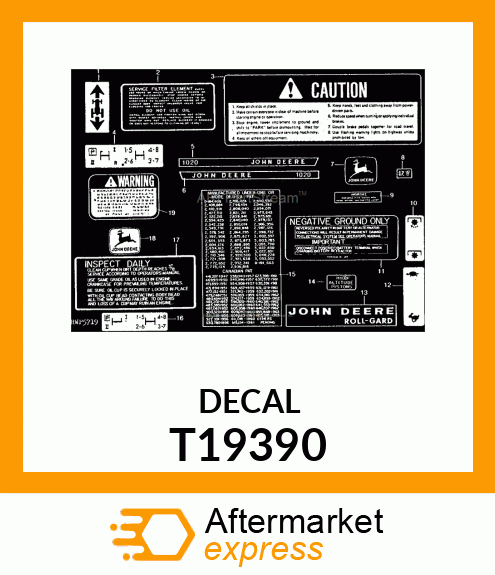 DECALCOMANIA,AIR CLEANER T19390