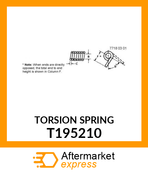 TORSION SPRING T195210