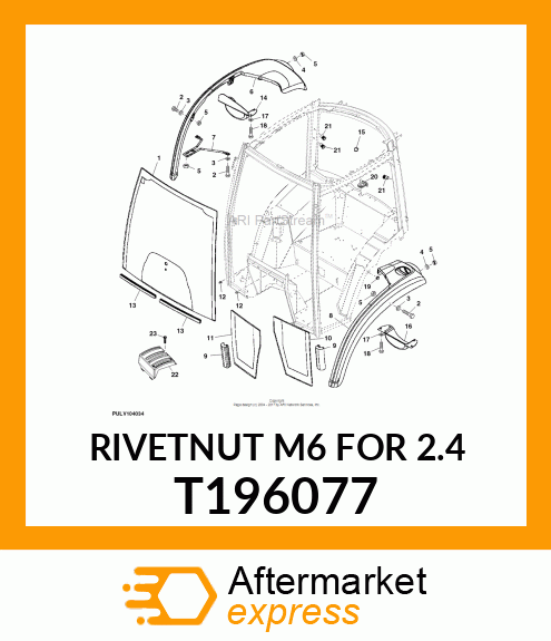 RIVETNUT M6 FOR 2.4 T196077