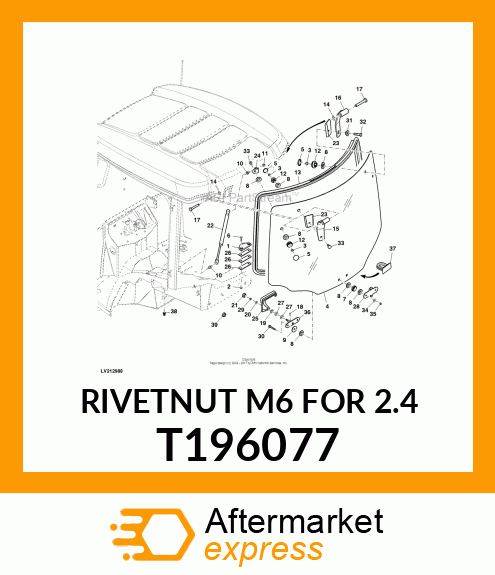 RIVETNUT M6 FOR 2.4 T196077