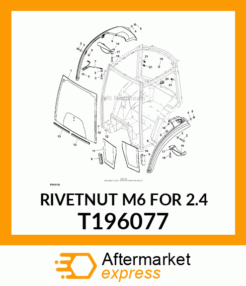 RIVETNUT M6 FOR 2.4 T196077