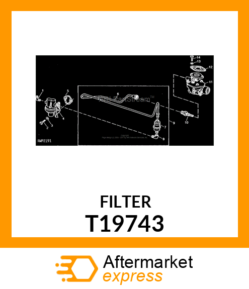 FILTER,GASOLINE FUEL T19743