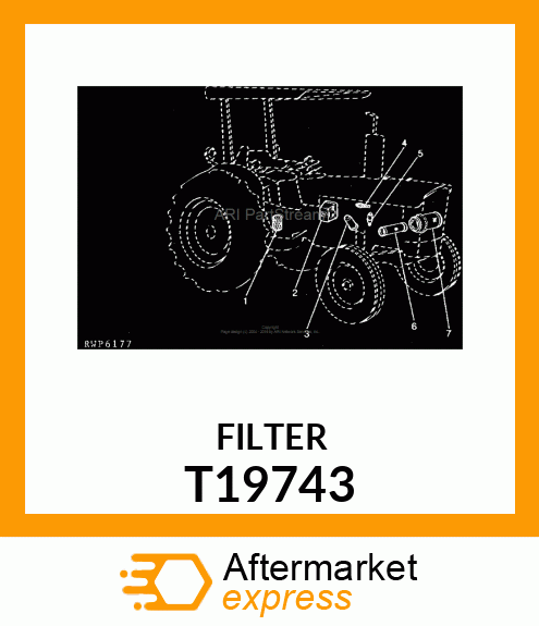 FILTER,GASOLINE FUEL T19743