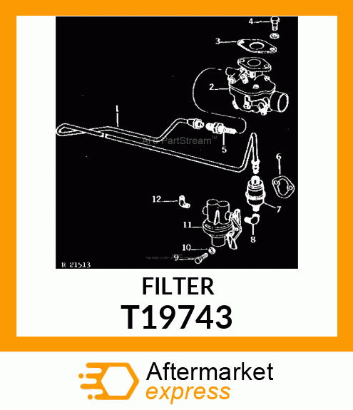 FILTER,GASOLINE FUEL T19743