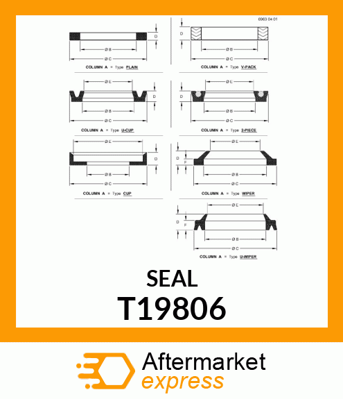 PACKING ,BLOCK VEE T19806