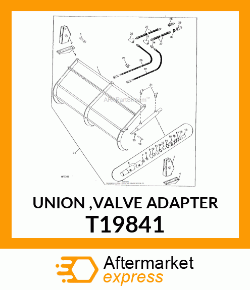 UNION ,VALVE ADAPTER T19841