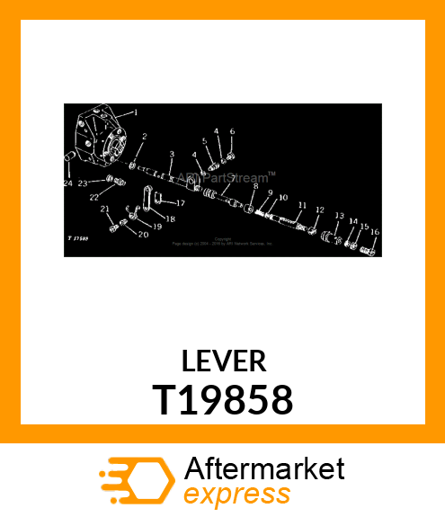 LEVER,ASSEMBLY THROTTLE T19858