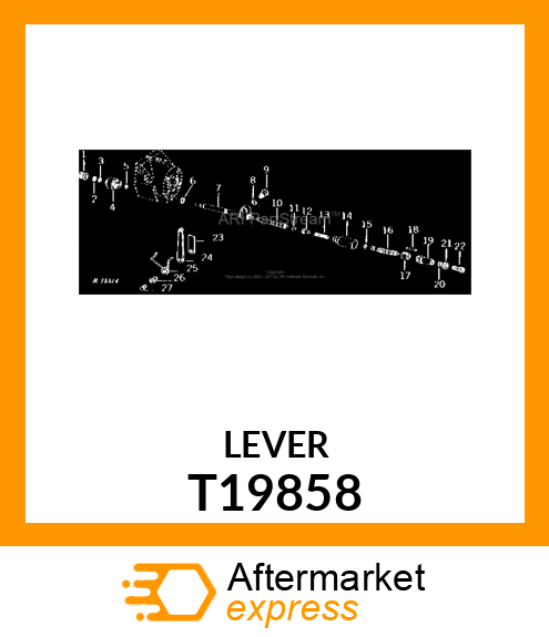 LEVER,ASSEMBLY THROTTLE T19858