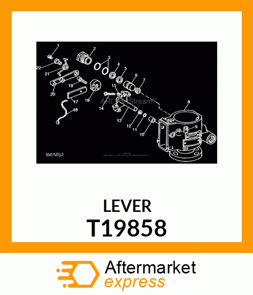 LEVER,ASSEMBLY THROTTLE T19858