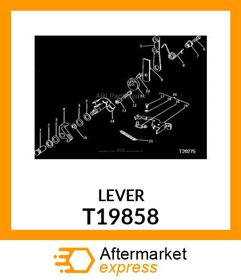 LEVER,ASSEMBLY THROTTLE T19858