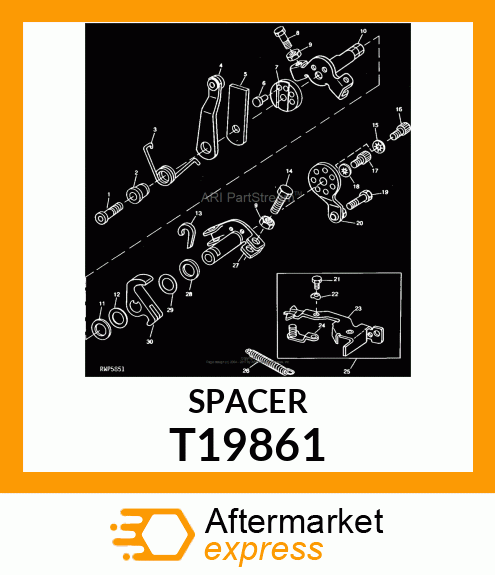 SPACER,THROTTLE LEVER T19861