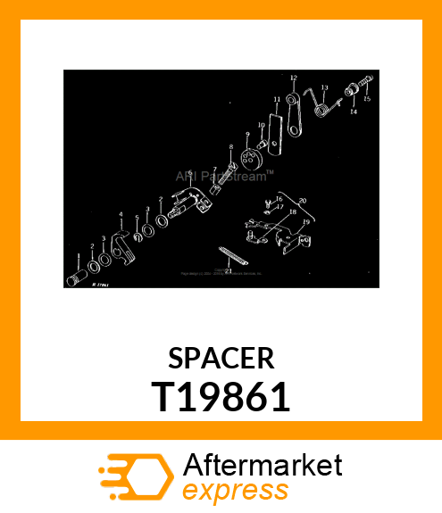 SPACER,THROTTLE LEVER T19861