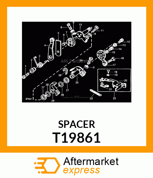 SPACER,THROTTLE LEVER T19861