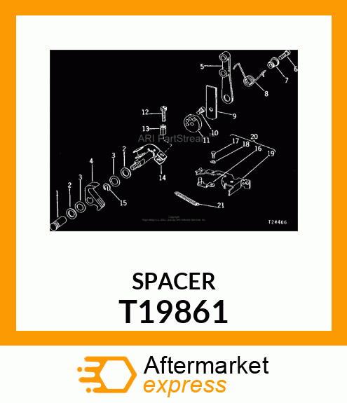 SPACER,THROTTLE LEVER T19861