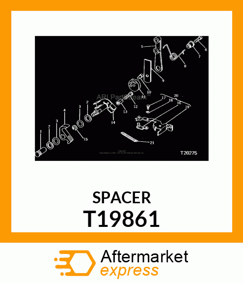 SPACER,THROTTLE LEVER T19861