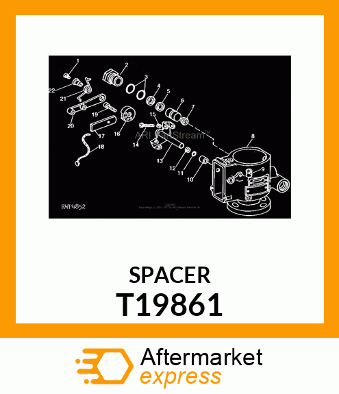 SPACER,THROTTLE LEVER T19861