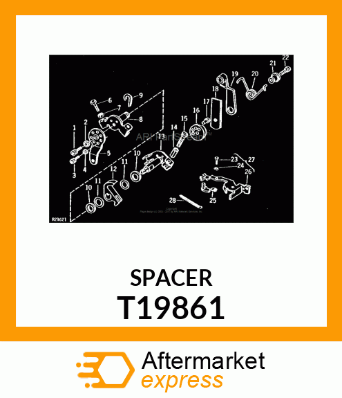 SPACER,THROTTLE LEVER T19861