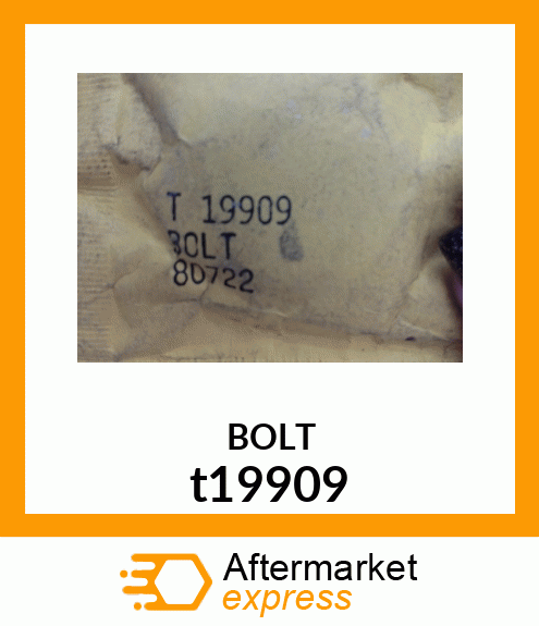 BOLT ,HEX HEAD T19909