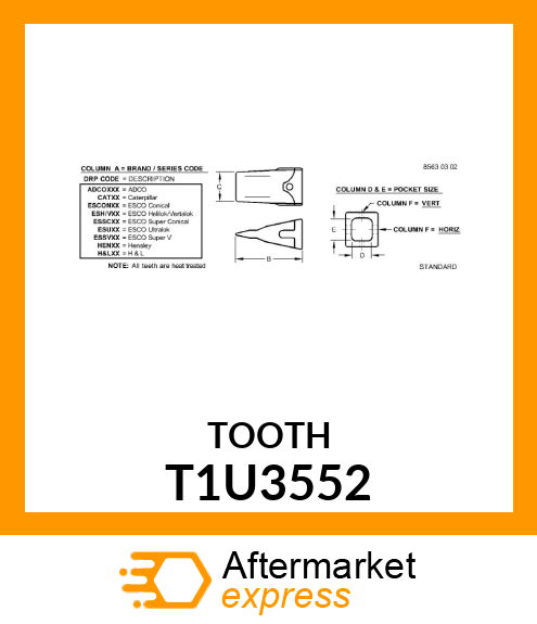 TOOTH T1U3552