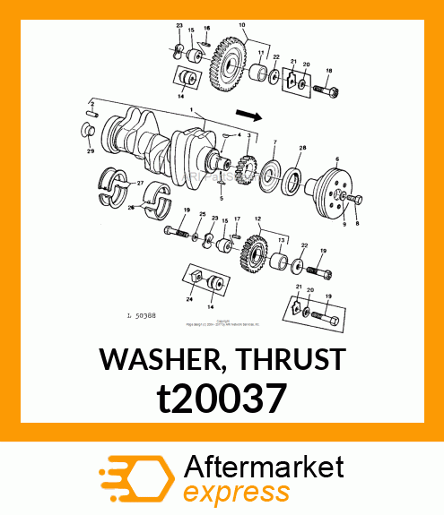 WASHER, THRUST t20037