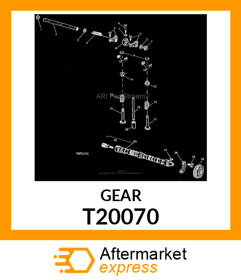 HELICAL GEAR, CAMSHAFT T20070