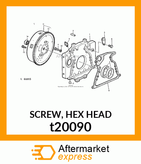 SCREW, HEX HEAD t20090